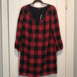 Madewell buffalo plaid dress